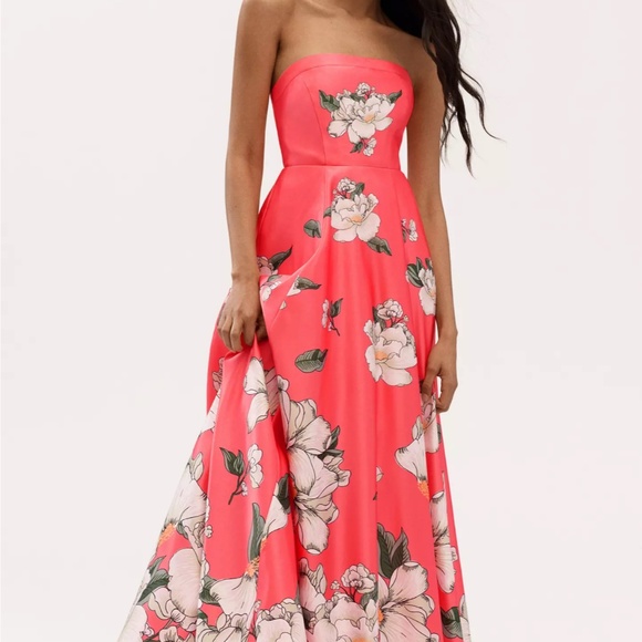 BHLDN 'Savannah' Strapless Maxi Dress in Pink Floral (NWT) - Picture 2 of 4